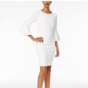 Calvin Klein Bell Sleeve Sheath Dress